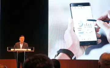 DJ Koh, President of Mobile Communications Business, Samsung Electronics, took the stage to address the outcome and preventive measures from the company's extensive investigation of the Galaxy Note7. 