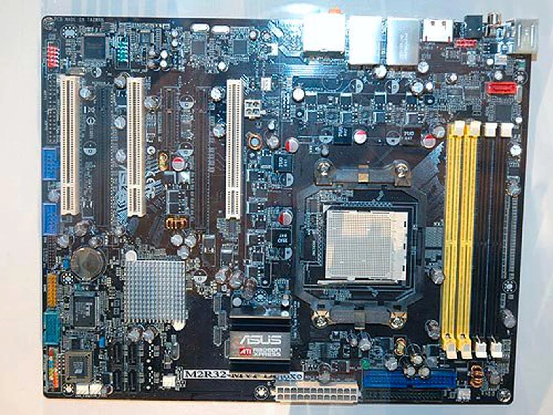 If you don't like SLI, then ASUS offers a CrossFire solution with the new M2R32-MVP Deluxe. Based on the new ATI CrossFire Xpress 3200 with the ULi M1575, this board comes with two full bandwidth PCIe x16 graphics slots as well as SATA 3G RAID, dual Gigabit Ethernet LAN, IEEE 1394a and eight-channel high definition audio.