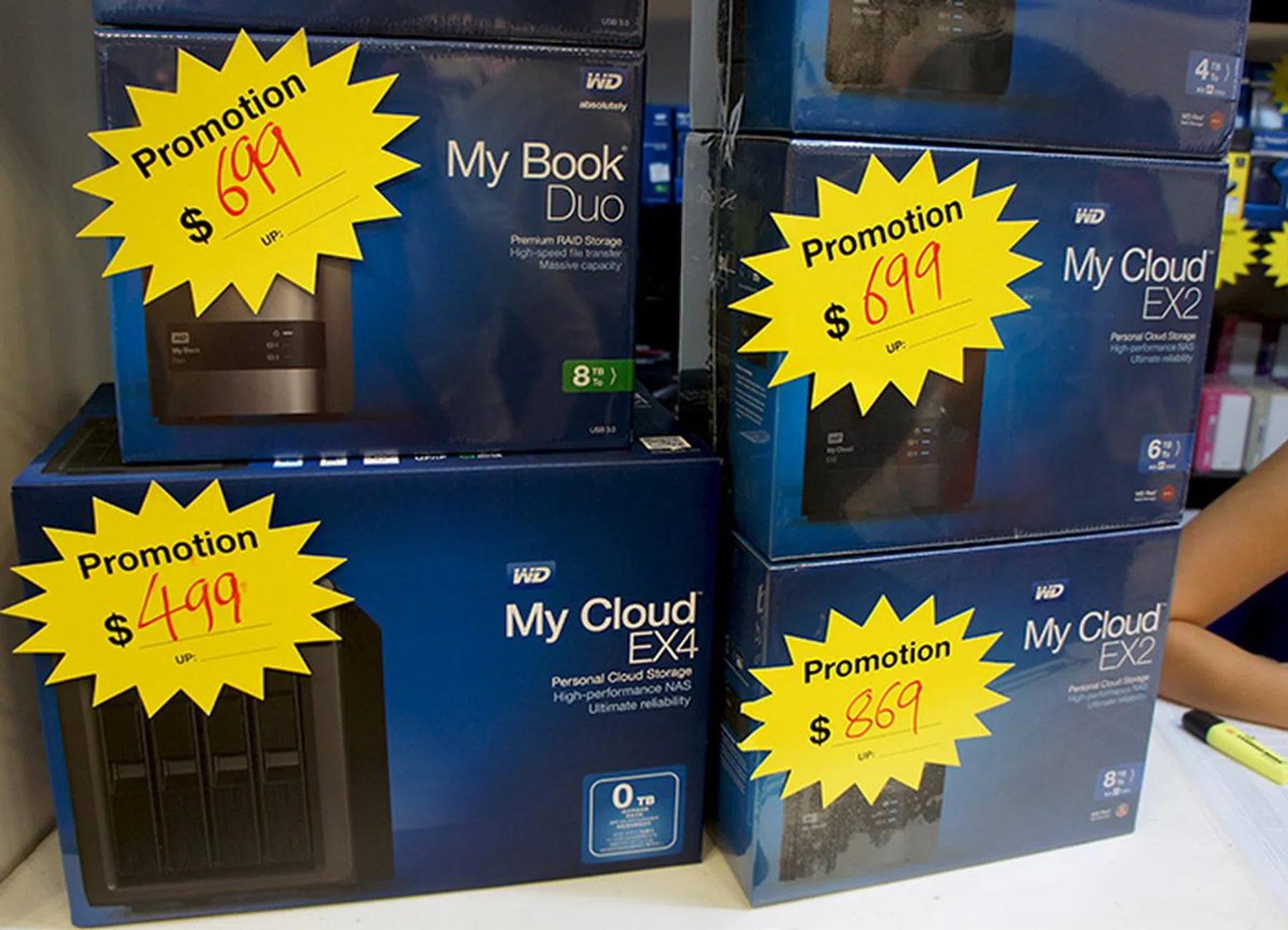 If you are looking for a full-featured NAS, the My Cloud EX4 is going for $499, or $100 of its usual price.