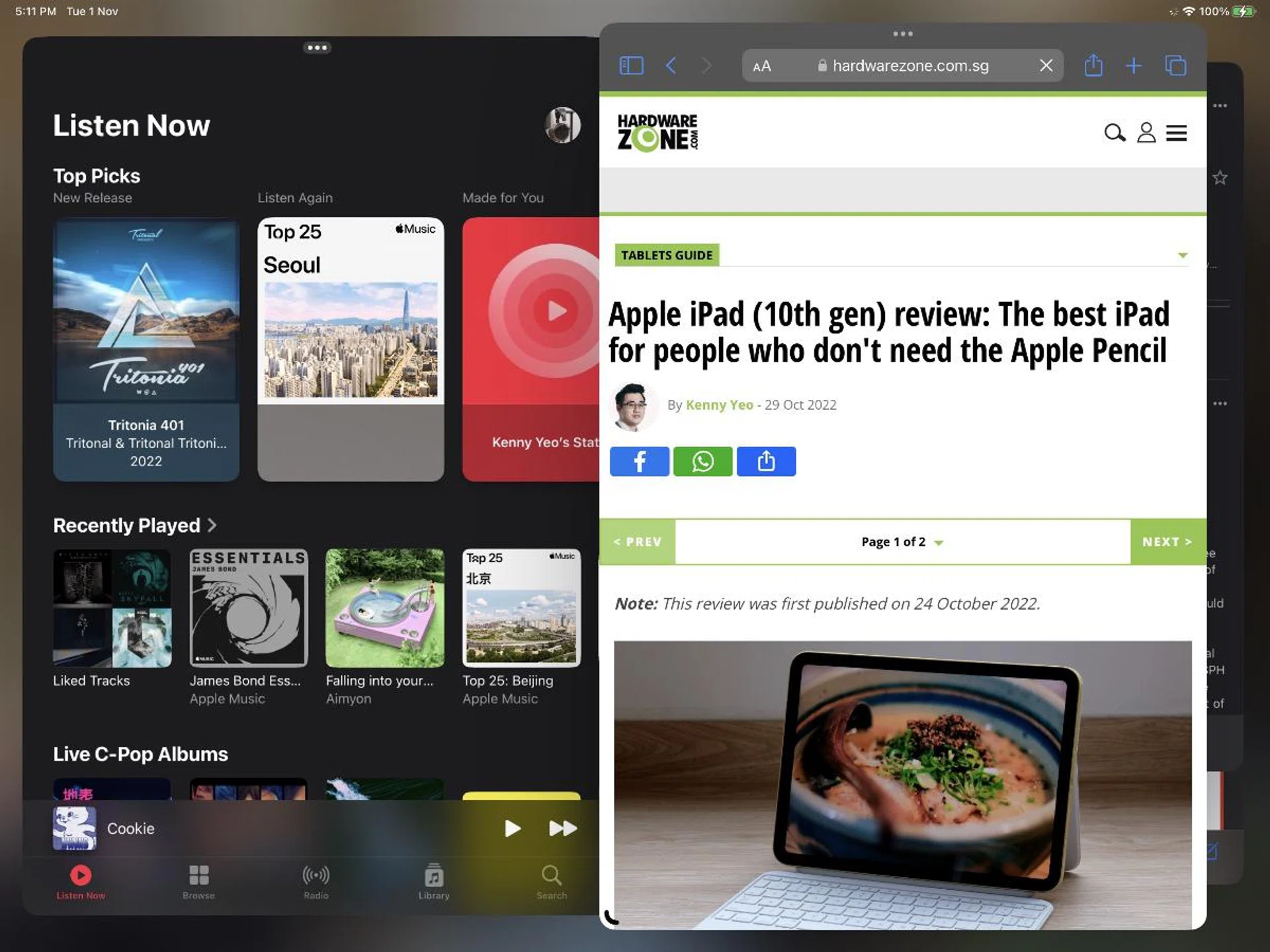 Stage Manager has odd UI design decisions. For instance, there's always a little border around apps.