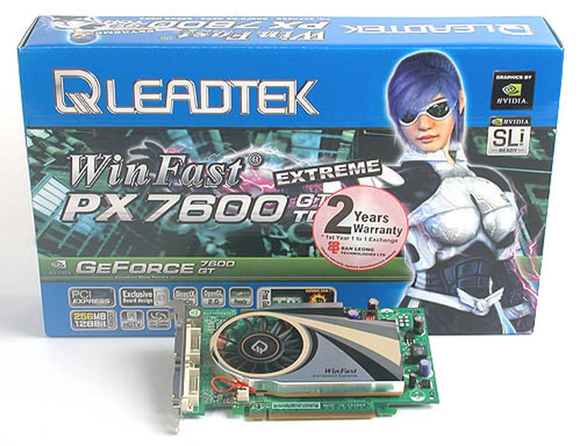 Leadtek's Extreme version of the GeForce 7600 GT packs a punch with its high clock speeds.