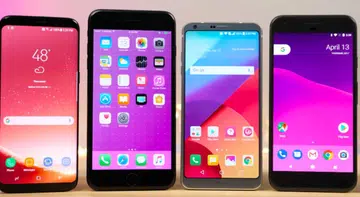Screenshot from EverythingApplePro's YouTube video on Galaxy S8 vs 7 Plus vs LG G6 vs Pixel vs 3T SPEED Test!