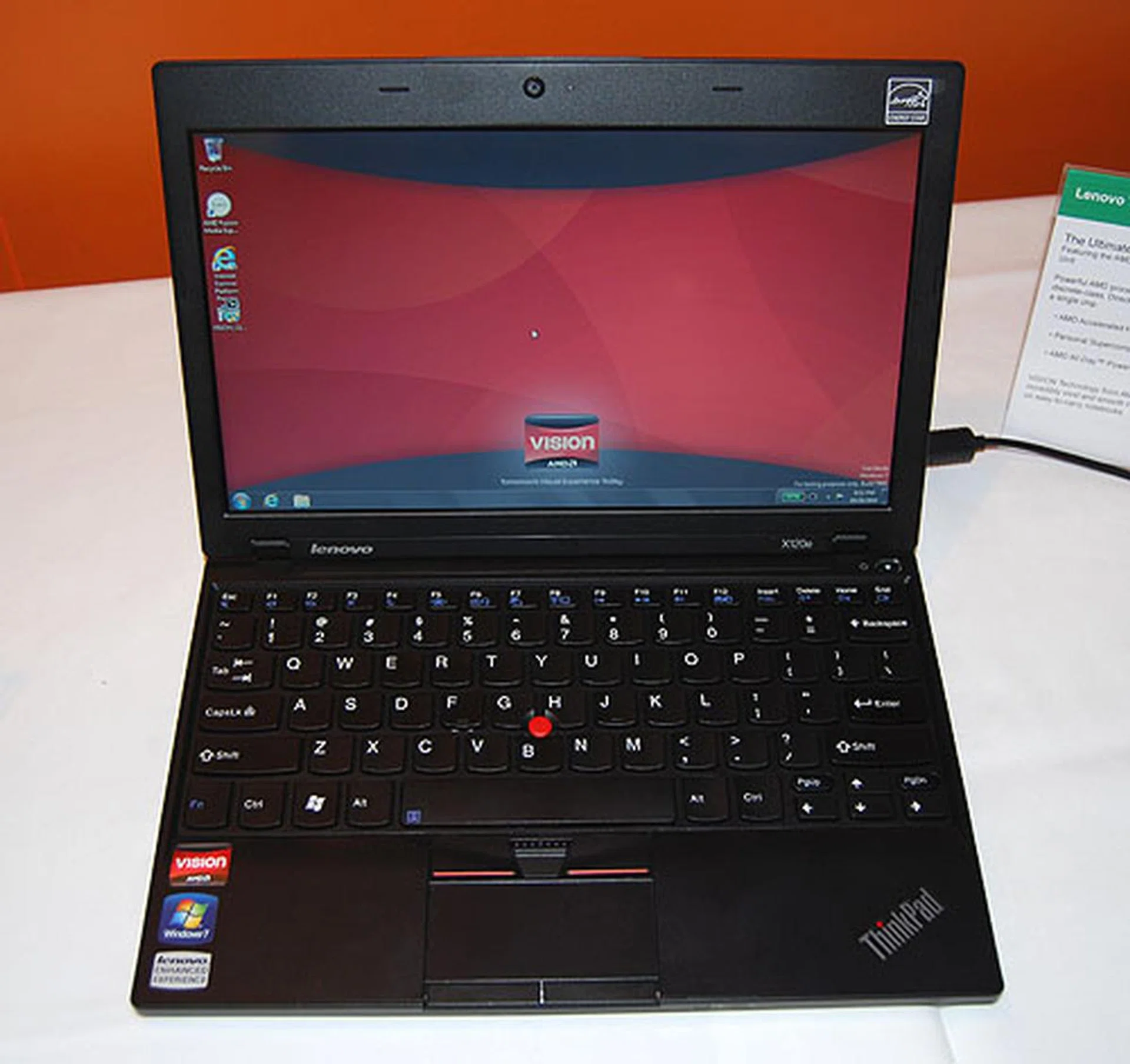 Lenovo too has a Thinkpad powered by AMD's Fusion APU. The X120e is targeted at the entry level ultra-portable segment, with its light weight and decent battery life matched with a price point starting from US$399.