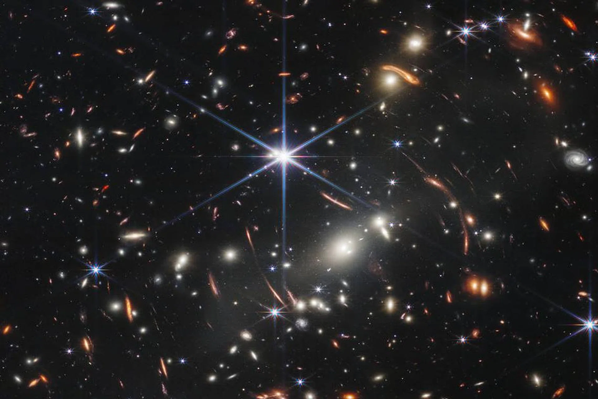 Image of galaxy cluster SMACS 0723, known as Webb’s First Deep Field. (Image source: NASA)