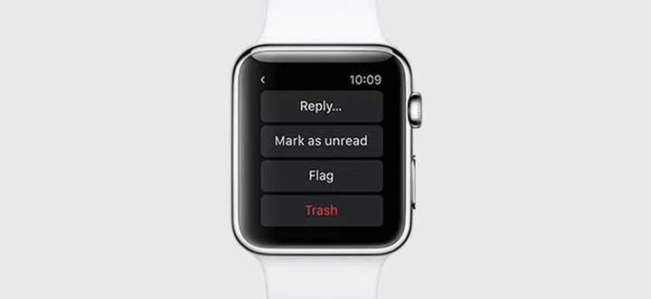 The watch now lets you reply emails directly. (Image Source: Apple)