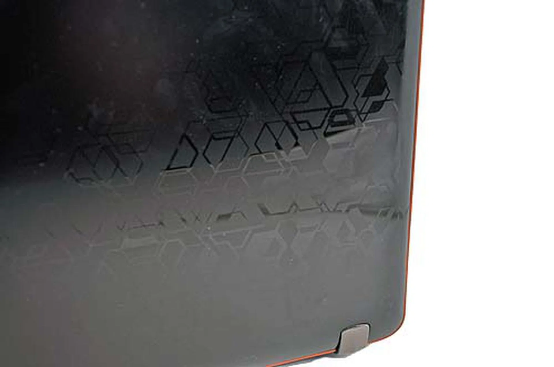 The black cover actually has pretty interesting patterns etched on it.