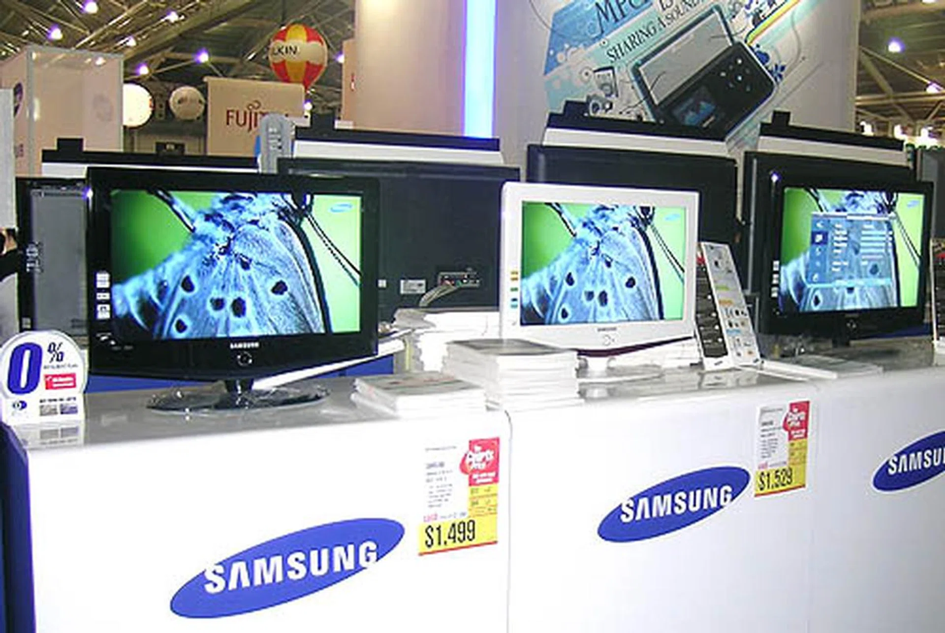 LCD TVs from Samsung are also available, with prices starting from $1499. 