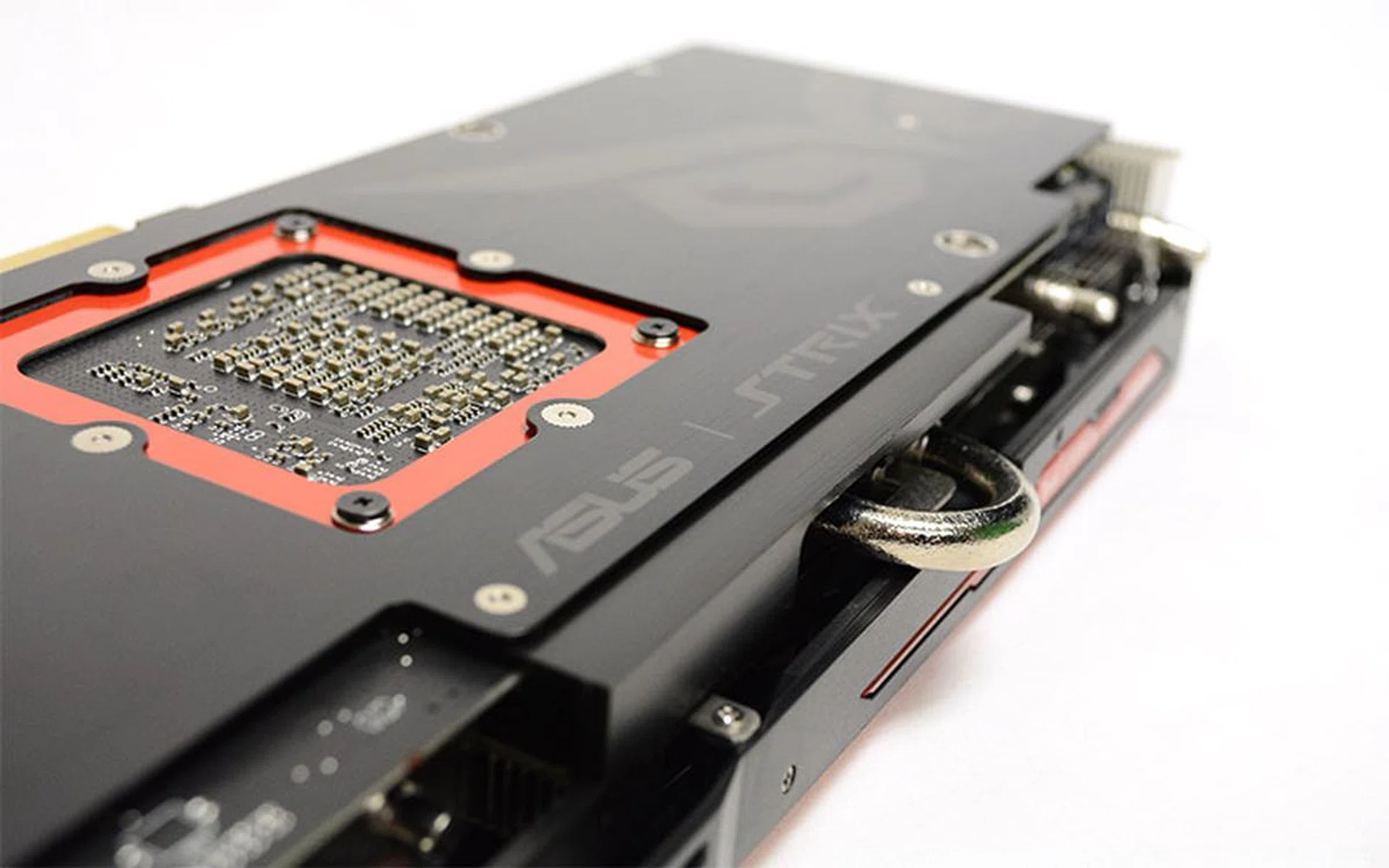 The Strix branding is emblazoned on the card's backplate.
