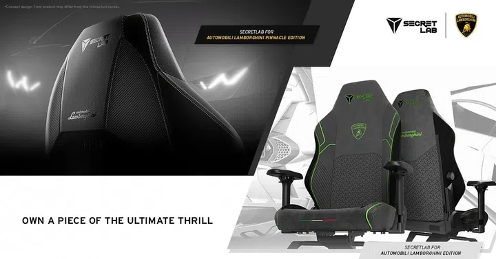 Image: Secretlab, Lamborghini