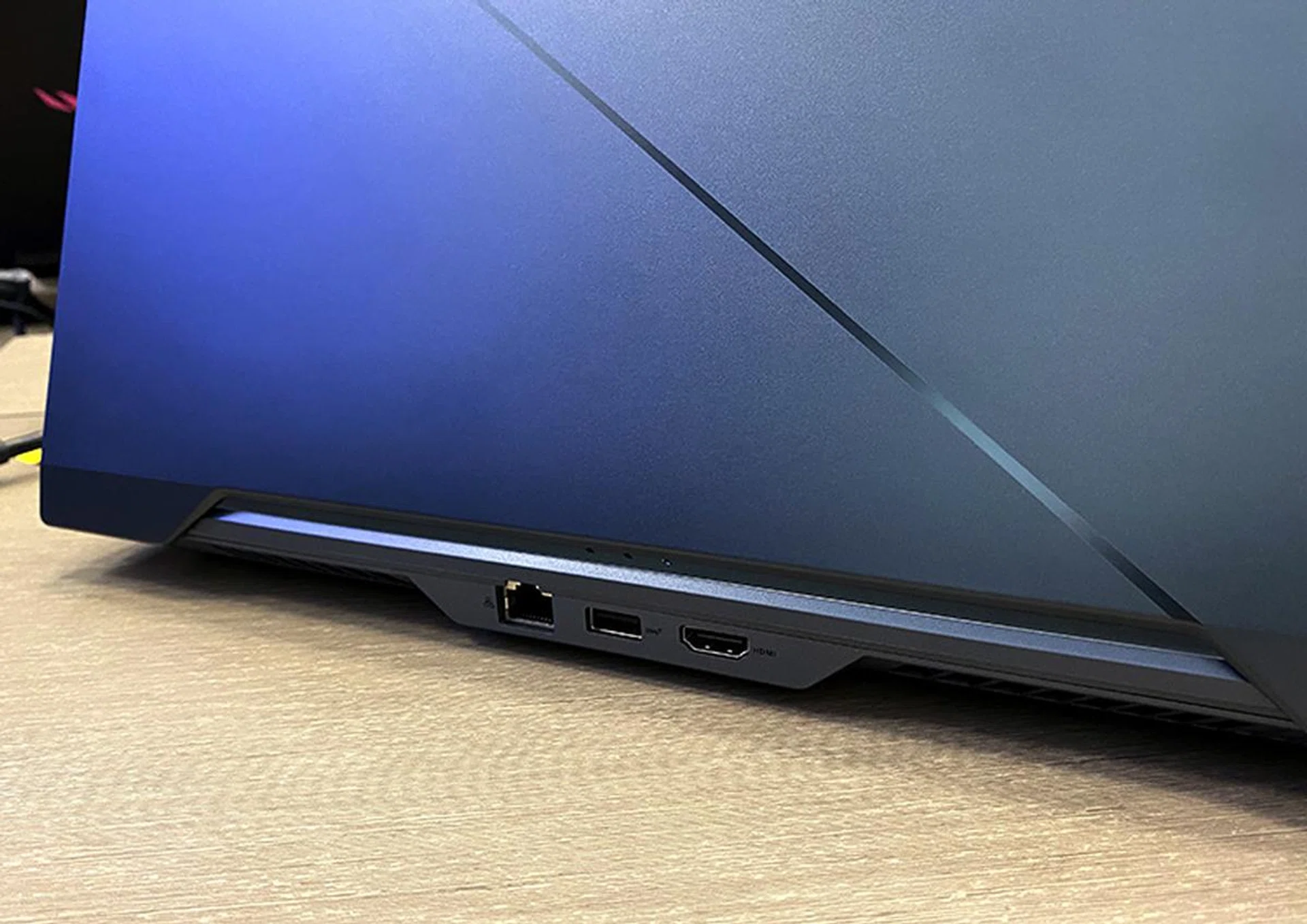 As befits any serious gaming notebook, the Zephyrus Duo 15 has a Gigabit Ethernet jack. It also has an HDMI 2.0b port.