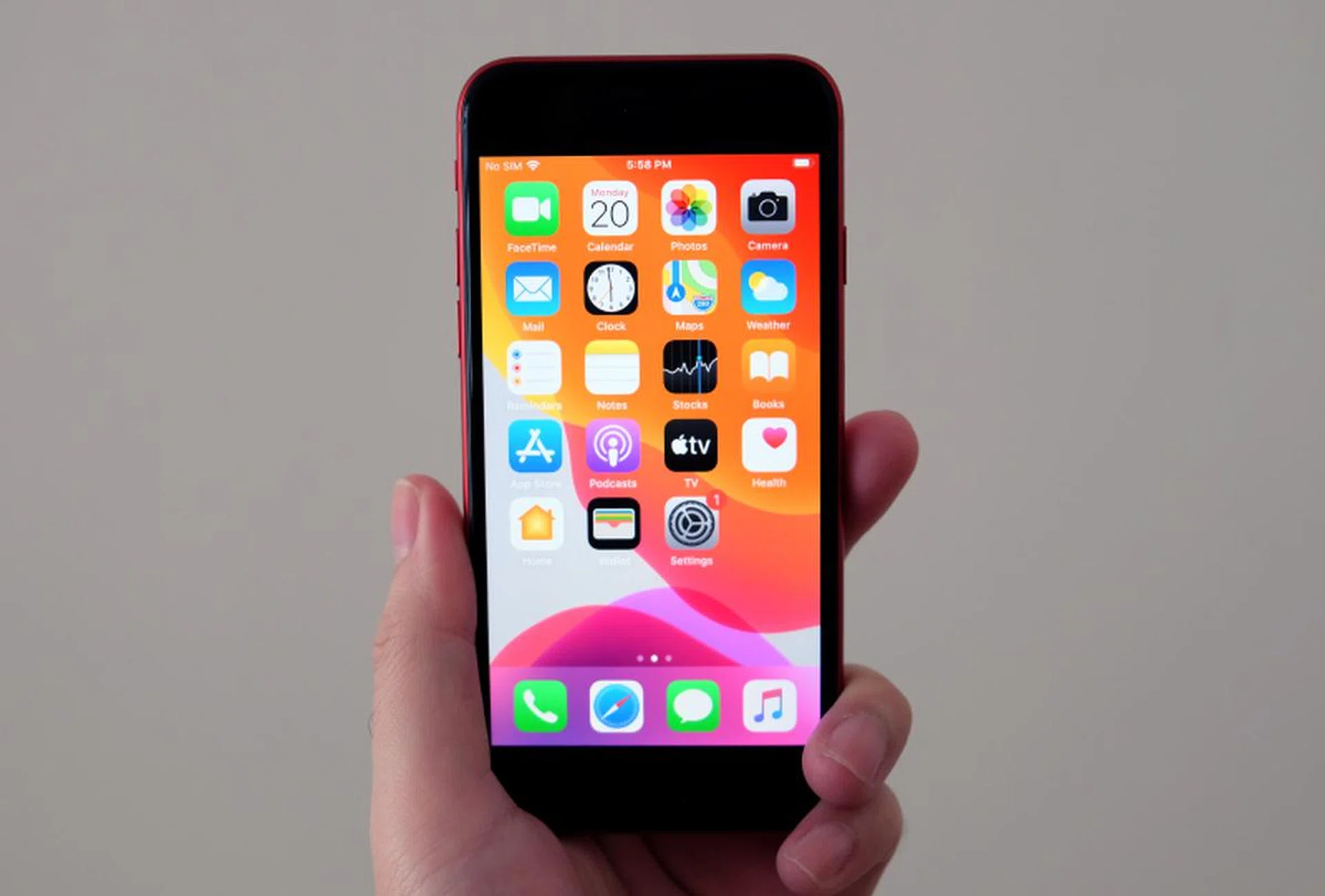 The new iPhone SE feels refreshingly small in the hand. 