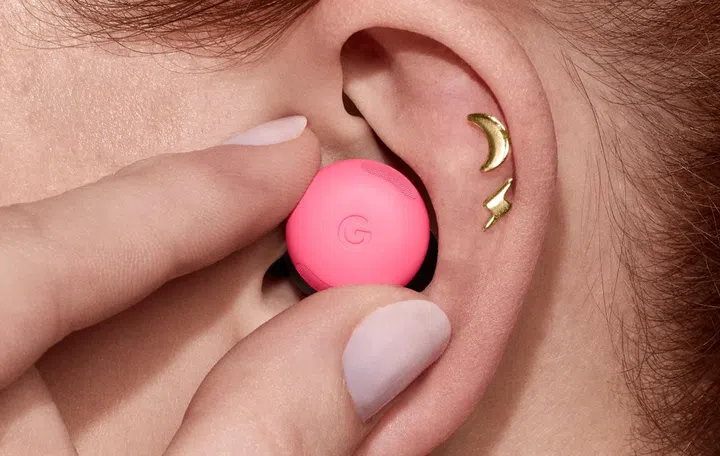 The Google Pixel Buds Pro 2 in Peony. Photo: Google