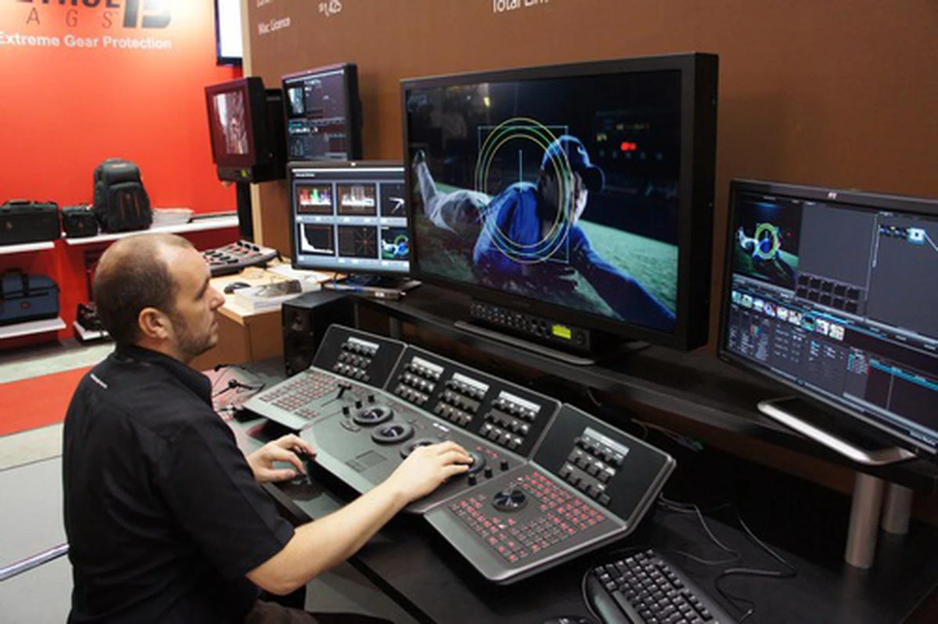 Color correction at work from Blackmagic Design.