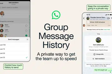 WhatsApp Group Message History