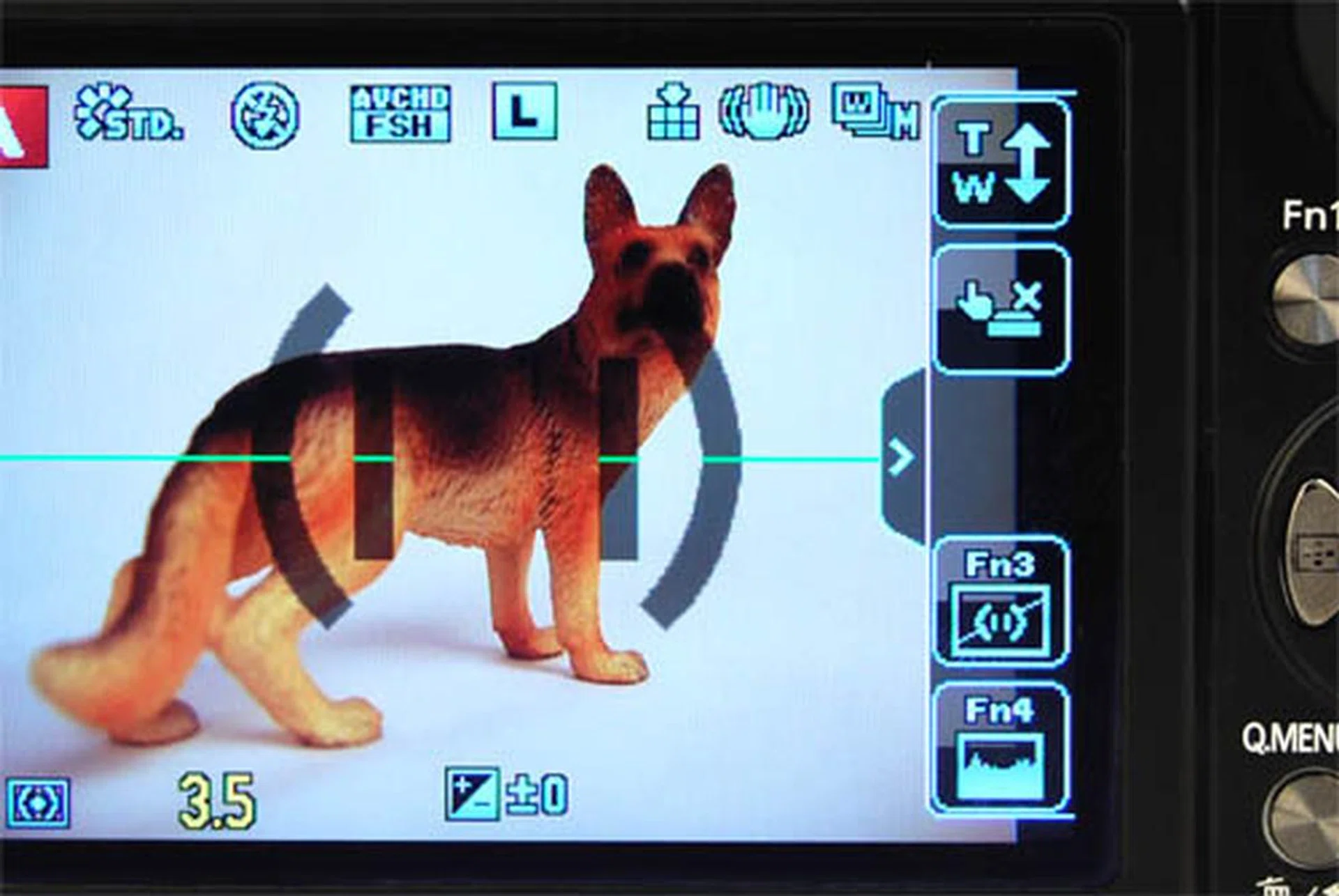 The Touch Tab 'drawer' to the right of the screen can be shown or hidden with a tap of the arrow icon.