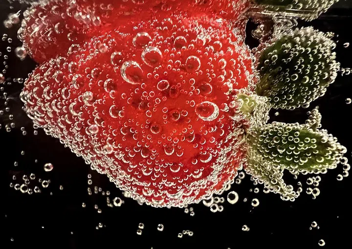 "Strawberry in Soda" / Ashley Lee / iPhone 13 Pro