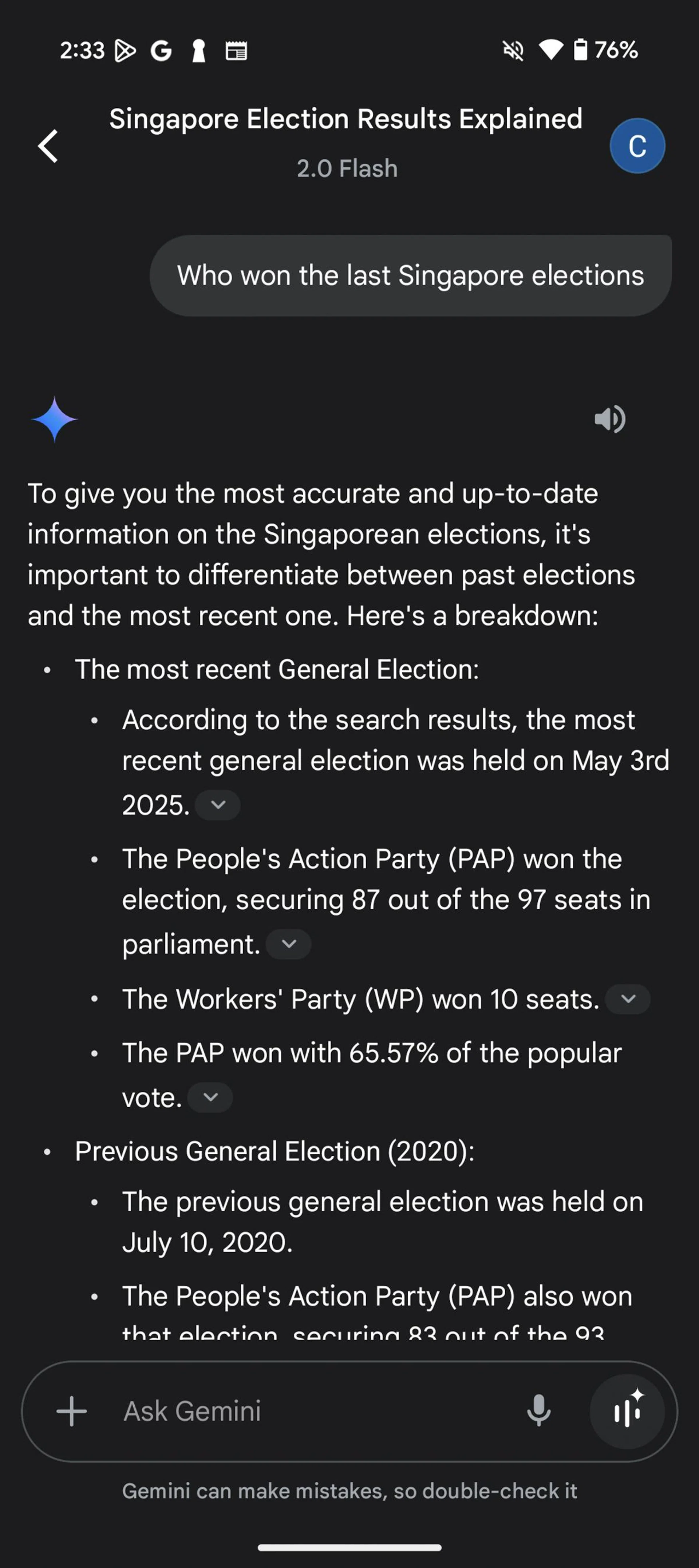 Google Gemini. Photo: HWZ.