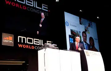 One year later, Steve Ballmer takes the stage once more. This time, he brings news of updates to the Windows Phone 7 platform, one of which is copy-and-paste functionality.