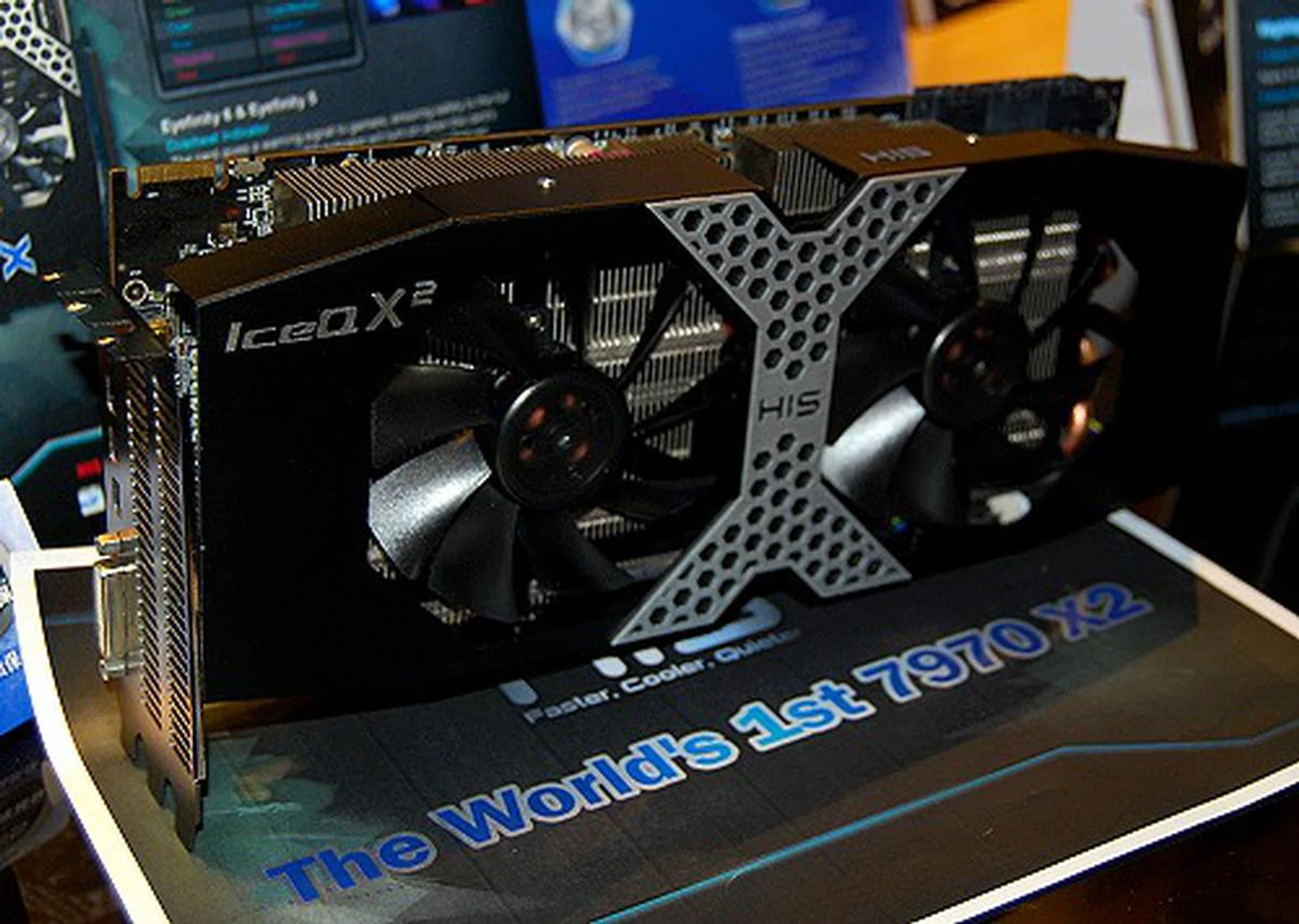 We've our doubts about the “world’s first” portion, but this is one swell looking “Radeon HD 7970 X2”.