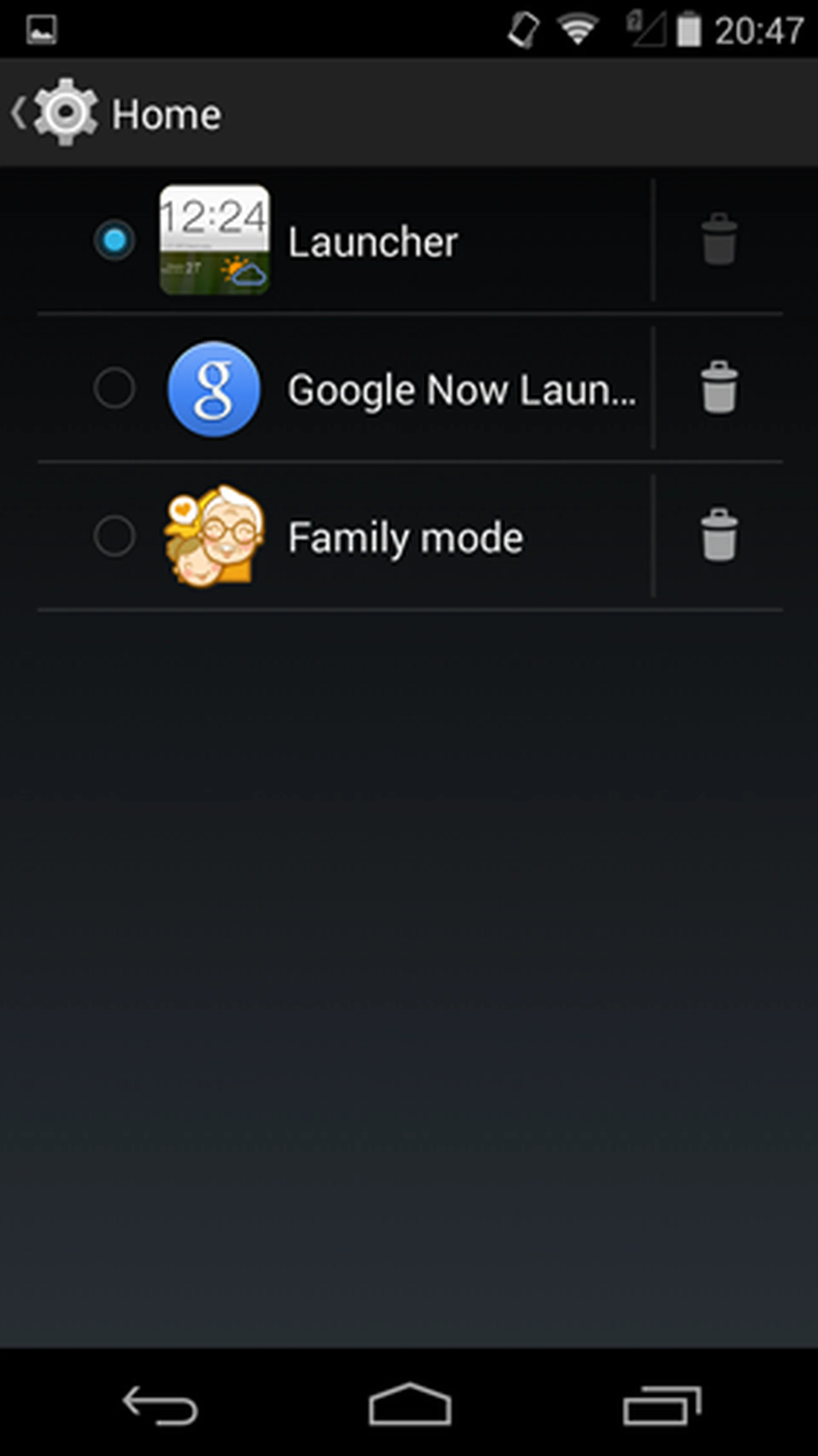 Out of the box, you have three launchers to choose from on the ZTE Blade VEC 4G.