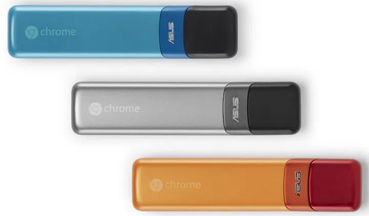 The ASUS Chromebit will be available in three colors. (Image Source: Google)