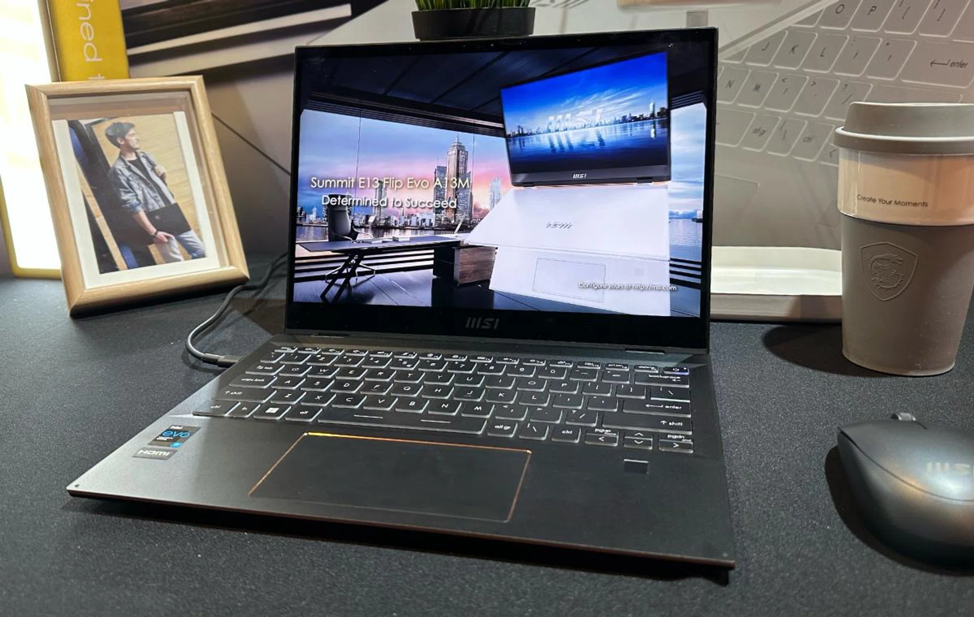 For a convertible notebook, the MSI Summit E13 Flip Evo is relatively thin and light.