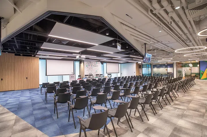 A huge portion of the Developer Space is catered for hosting talks or workshops.