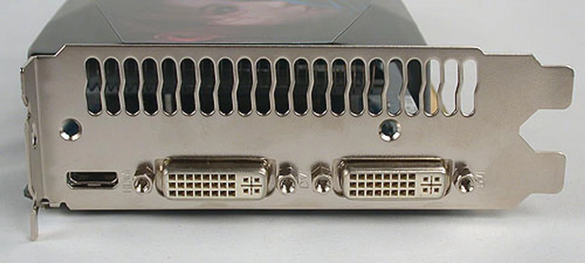 Again, the same set of outputs which includes two DVI and the mini-HDMI. 