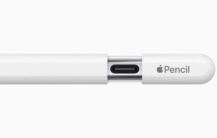 There is a slide cap on the new Apple Pencil which hides the USB-C port.