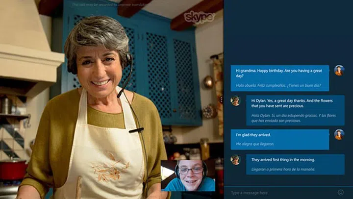 Skype Translator offers real-time translations for speech and instant messaging. (Image Source: Microsoft)