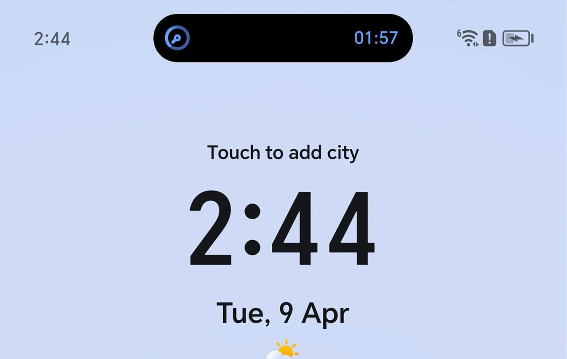 This is what an idle Magic Capsule notification looks like on your home screen.