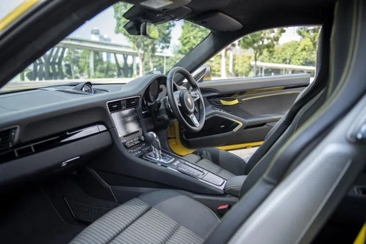 The cabin is sensible and the seating position is low. The infotainment is superb and supports CarPlay. No Android Auto, sadly.