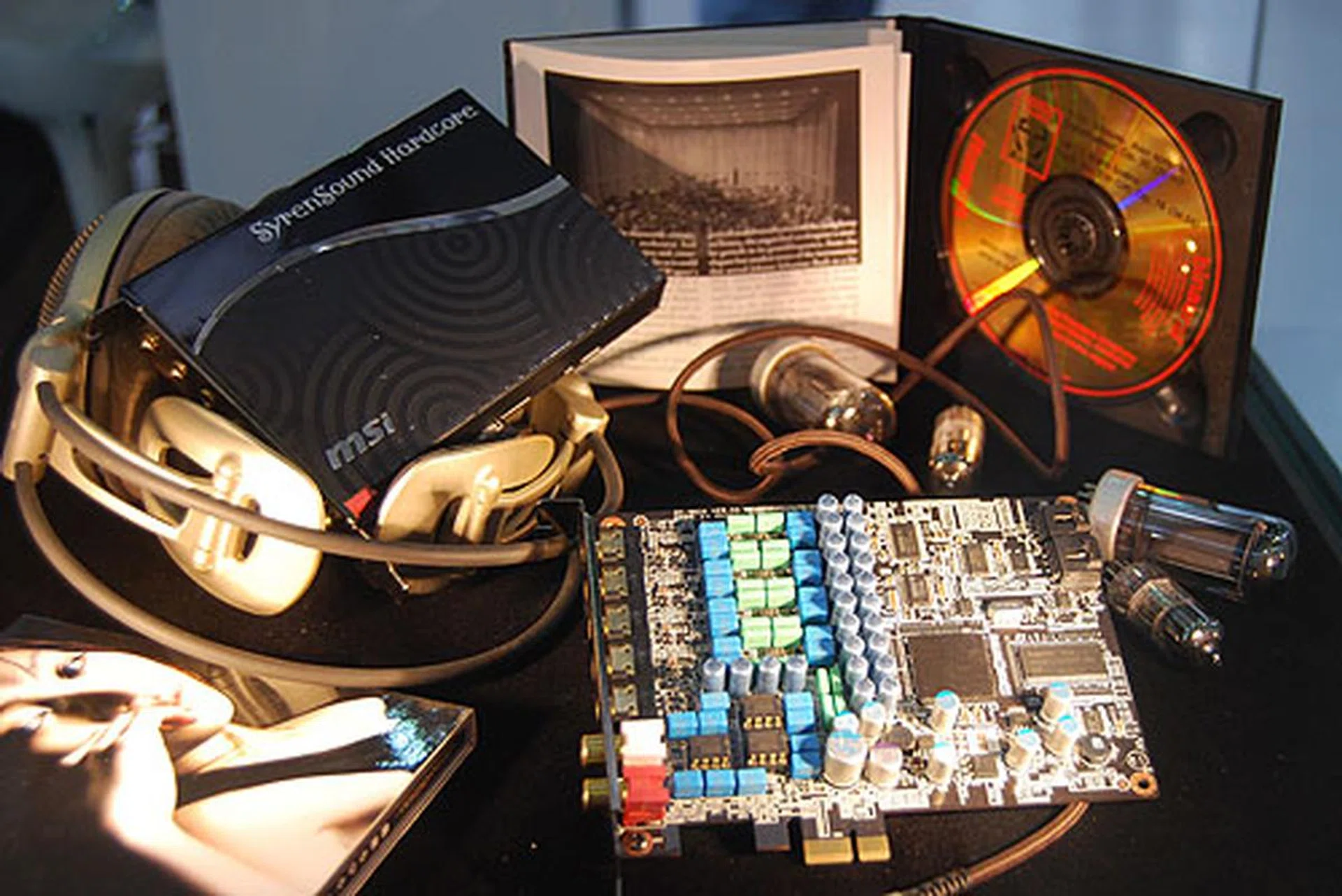We spotted this SyrenSound Hardcore sound card at MSI's booth. It uses a PCIe x1 interface and supports 7.1 audio.