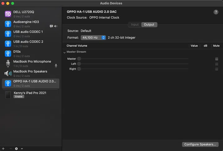 This is the Audio MIDI Setup app. How many of you even knew this app existed?