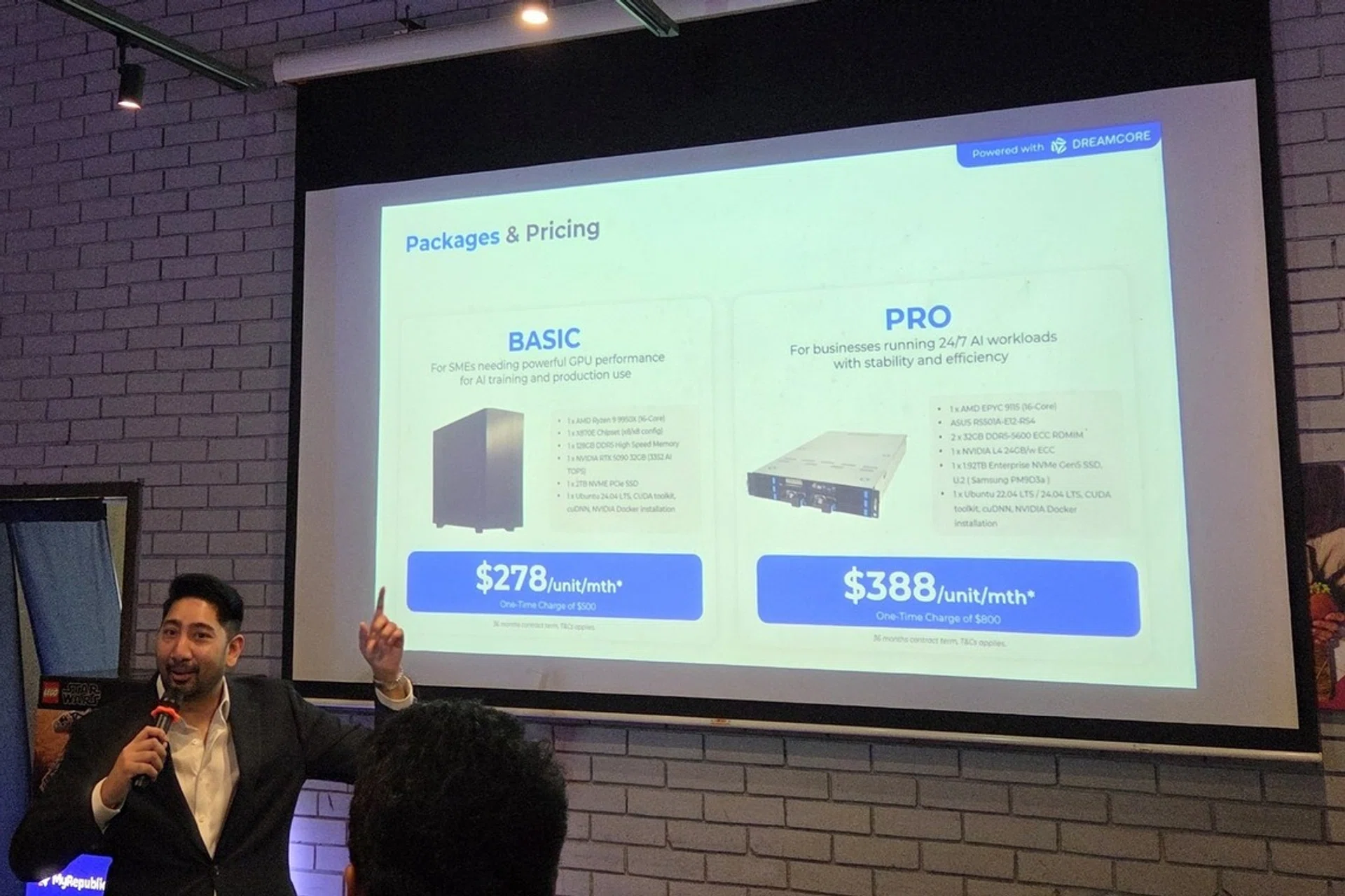 MyRepublic AI Automation Box launch event pricing