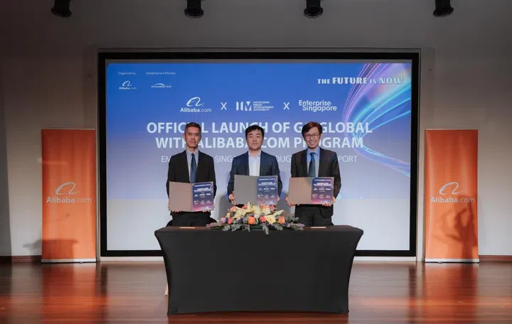 Alibaba.com, IMDA and Enterprise Singapore Sign MOI. Image source: Alibaba. 