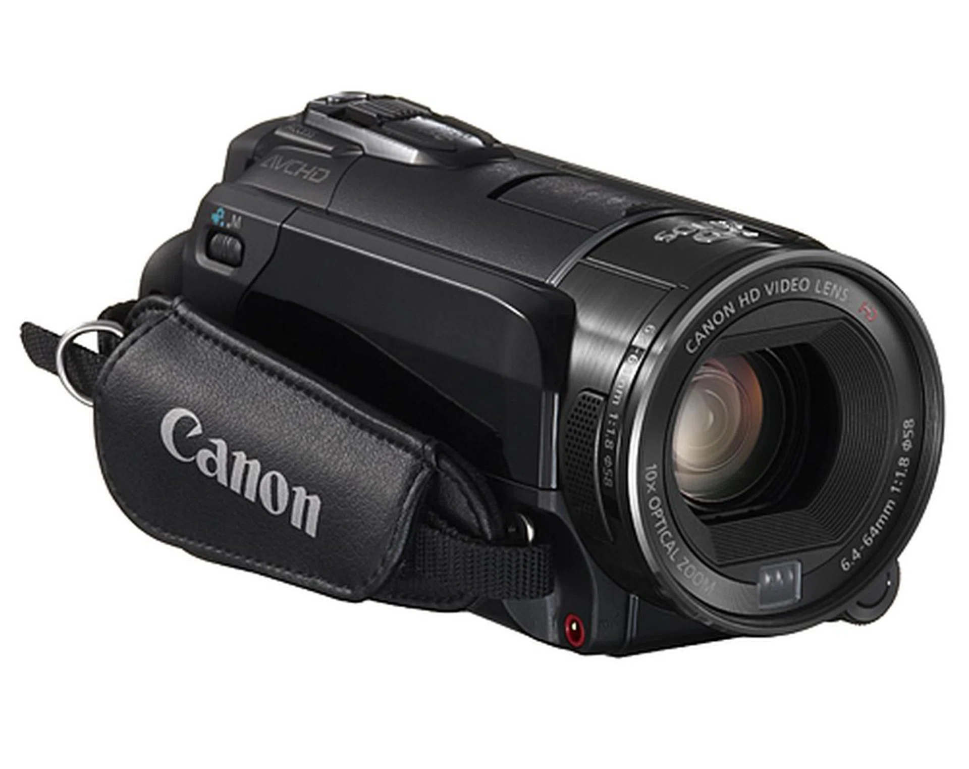 The LEGRIA HF S30 is a Full HD 1920 x 1080, high-end camcorder. It uses a Canon 10x HD Video Lens and a 8.59-megapixel CMOS sensor. It’s also equipped with 32 GB of internal memory, two SDXC-compatible slots, 3.5-inch touch LCD, Face Detection, Instant AF, Powered and Dynamic IS. Other pro-level features include color bars and Zebra patterns, Remote Control Terminal (supports LANC protocol) and 24p recording.