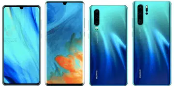 Purported press images of the Huawei P30 and P30 Pro. <br>Image source: WinFuture.de
