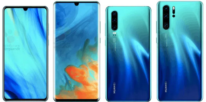 Purported press images of the Huawei P30 and P30 Pro. <br>Image source: WinFuture.de