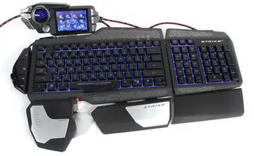 The default configuration of the S.T.R.I.K.E. 7 keyboard.