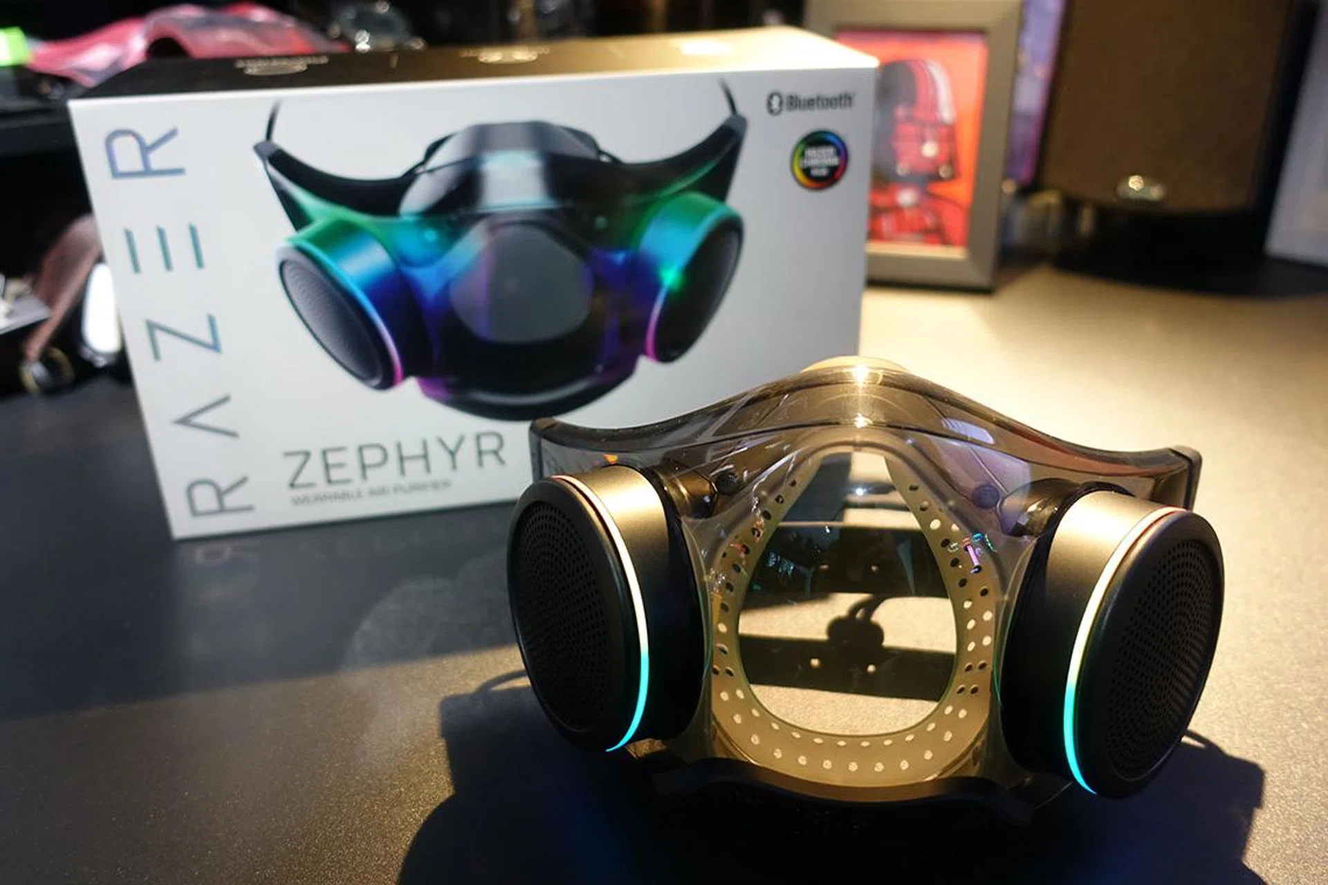 Is this how an air purifier mask in the future might look like?
