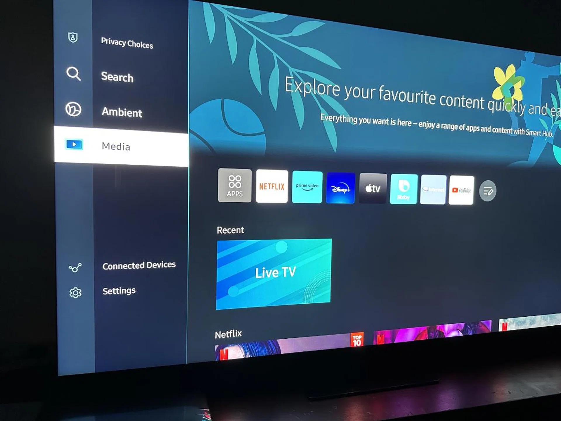The new slightly refreshed user interface. 