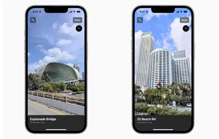 Look Around lets users explore areas in great detail. (Image source: Apple)