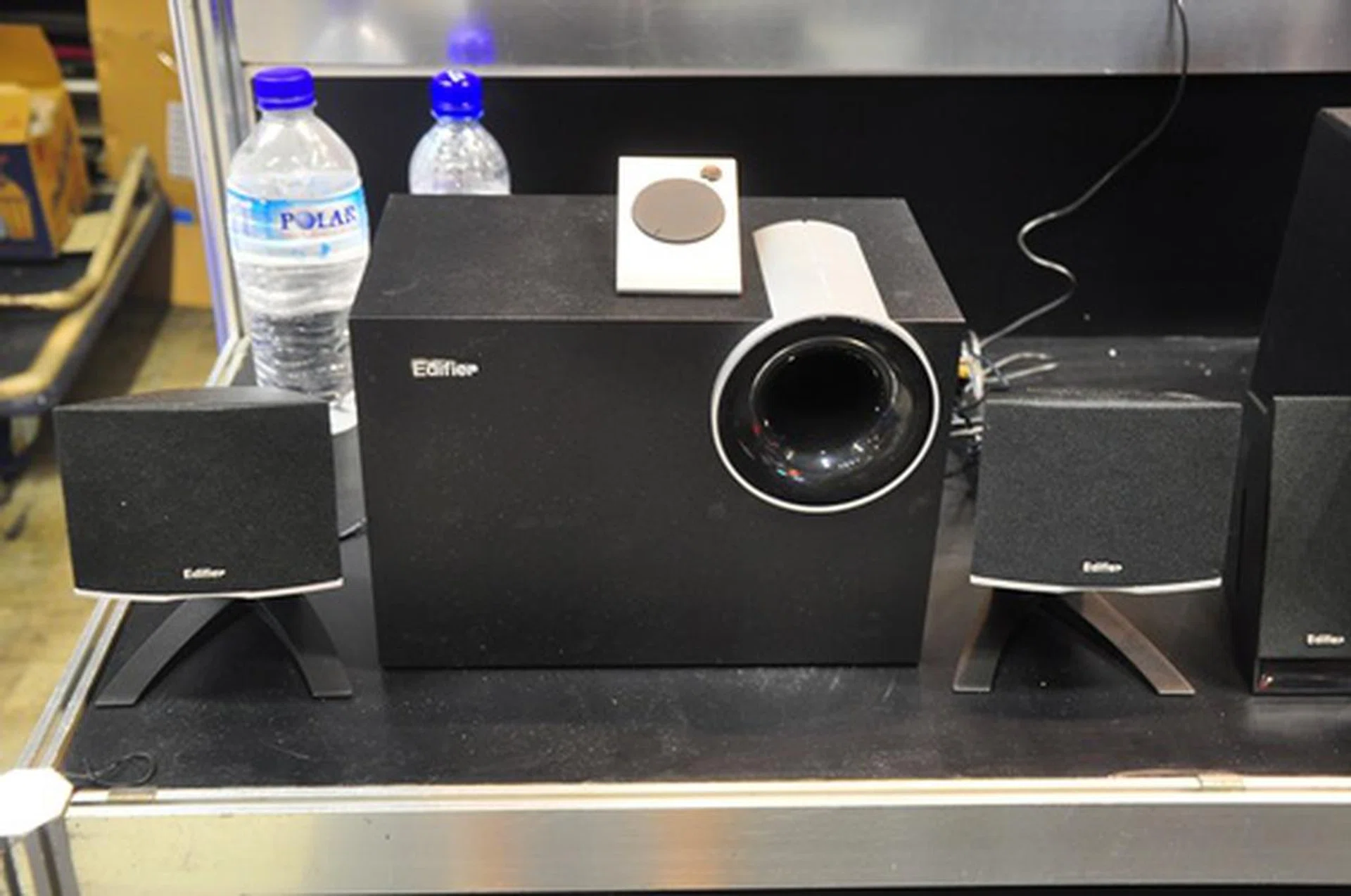 The M1380 is an entry-level speaker system that comes with a power output of 28 watts RMS and an affordable price of $59.