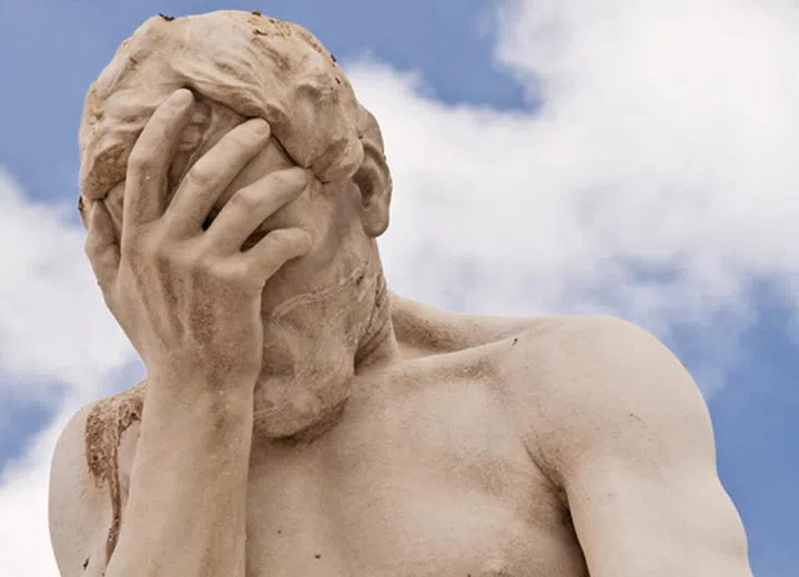 The universal action after sending a stupid email.