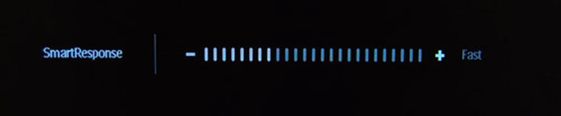 With SmartResponse you can change the response time settings for the monitor with a click.
