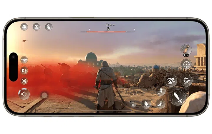 Assasin's Creed Mirage on iPhone. (Image Source: Ubisoft)