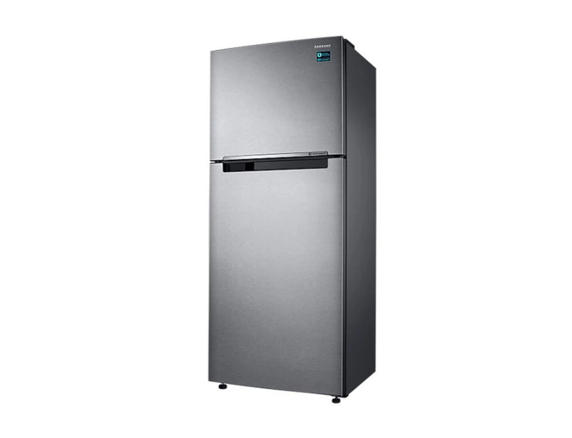 Samsung RT43K6037SL/SS 2-door fridge.