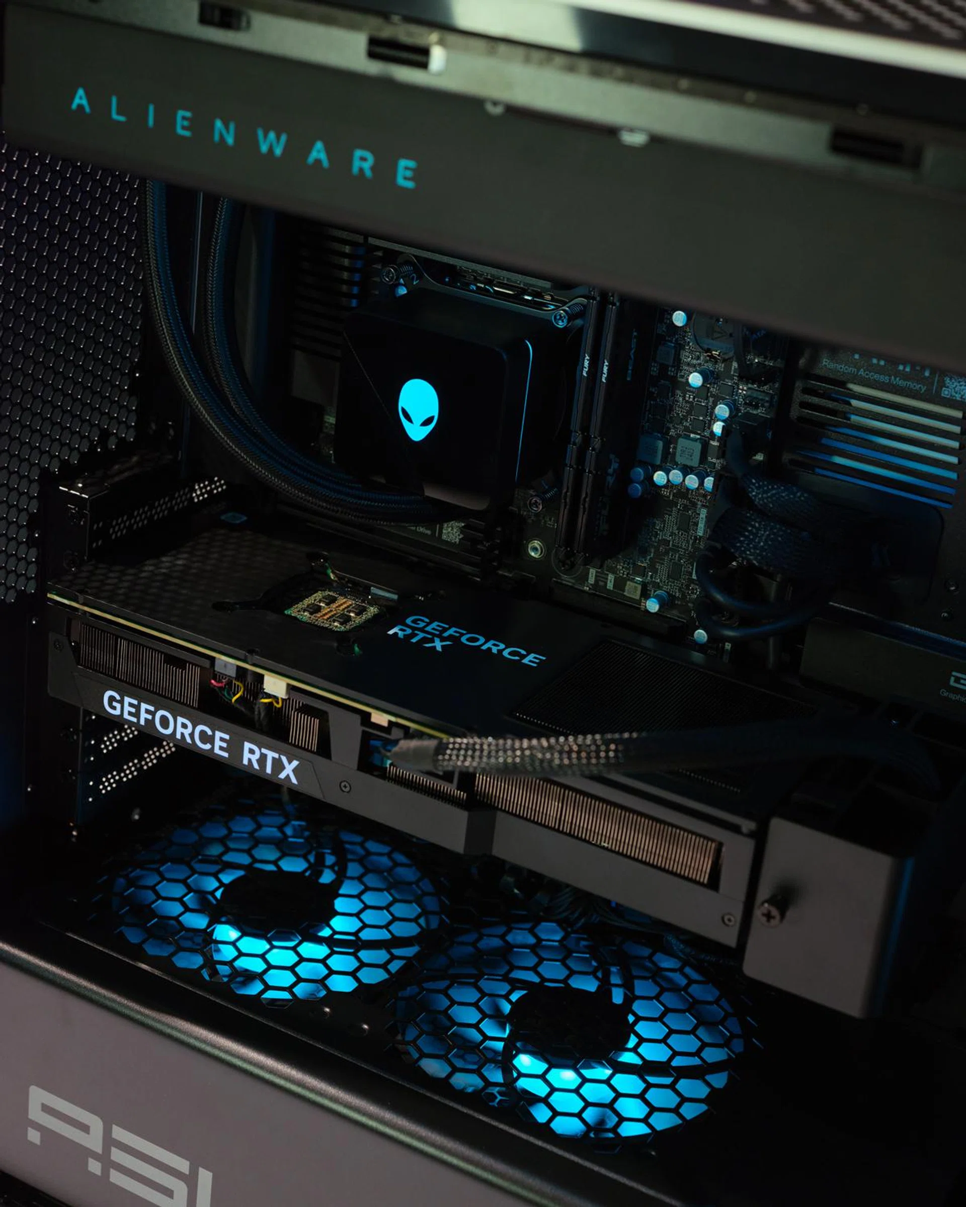 Internals of the Alienware Area-51 Desktop. Photo: Dell.