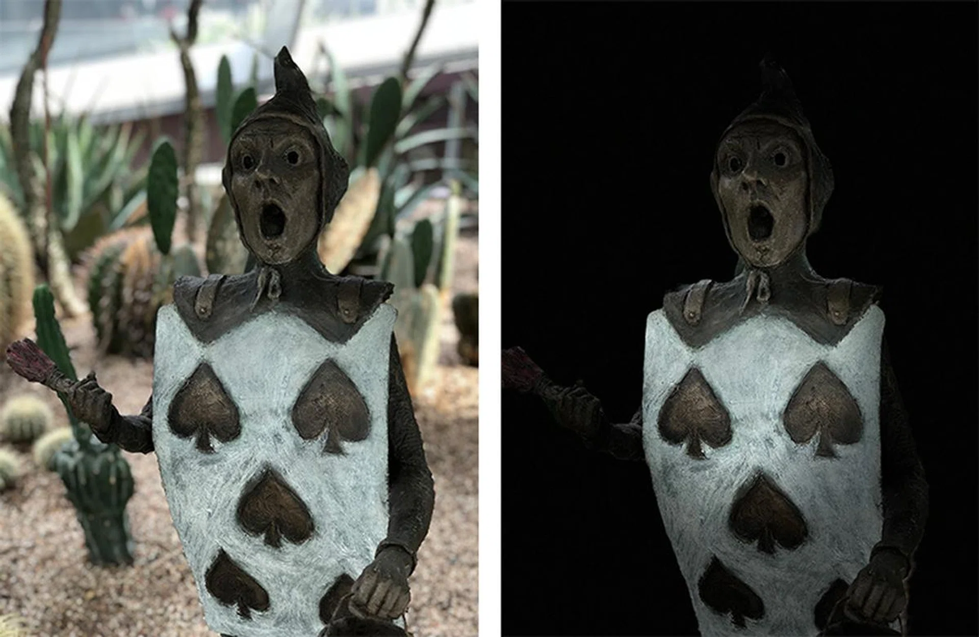 Background blur (left) is fun, but the iPhone 8 Plus takes it up a notch with Portrait Lighting (right).